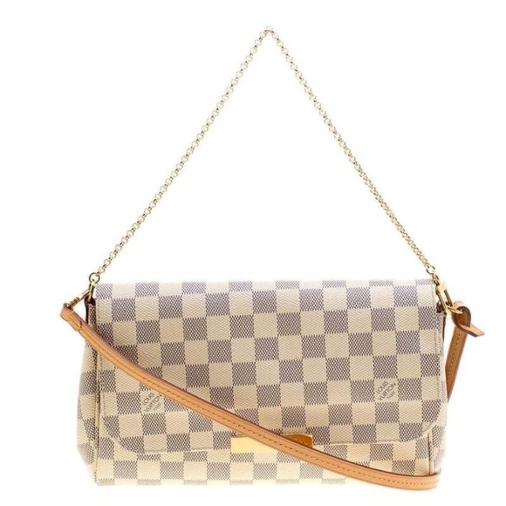 Authentic Louis Vuitton Favorite MM white Azur